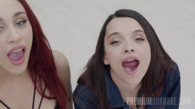 Сразу две зачётные спермоглотки